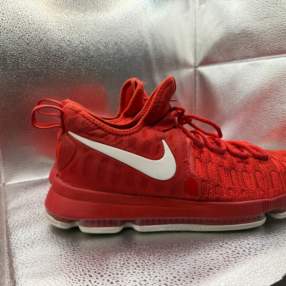 Size‎ 10.5 Nike Air Zoom KD Durant 9 Varsity Red/White Mens Sneakers 843392-611 - Picture 2 of 10